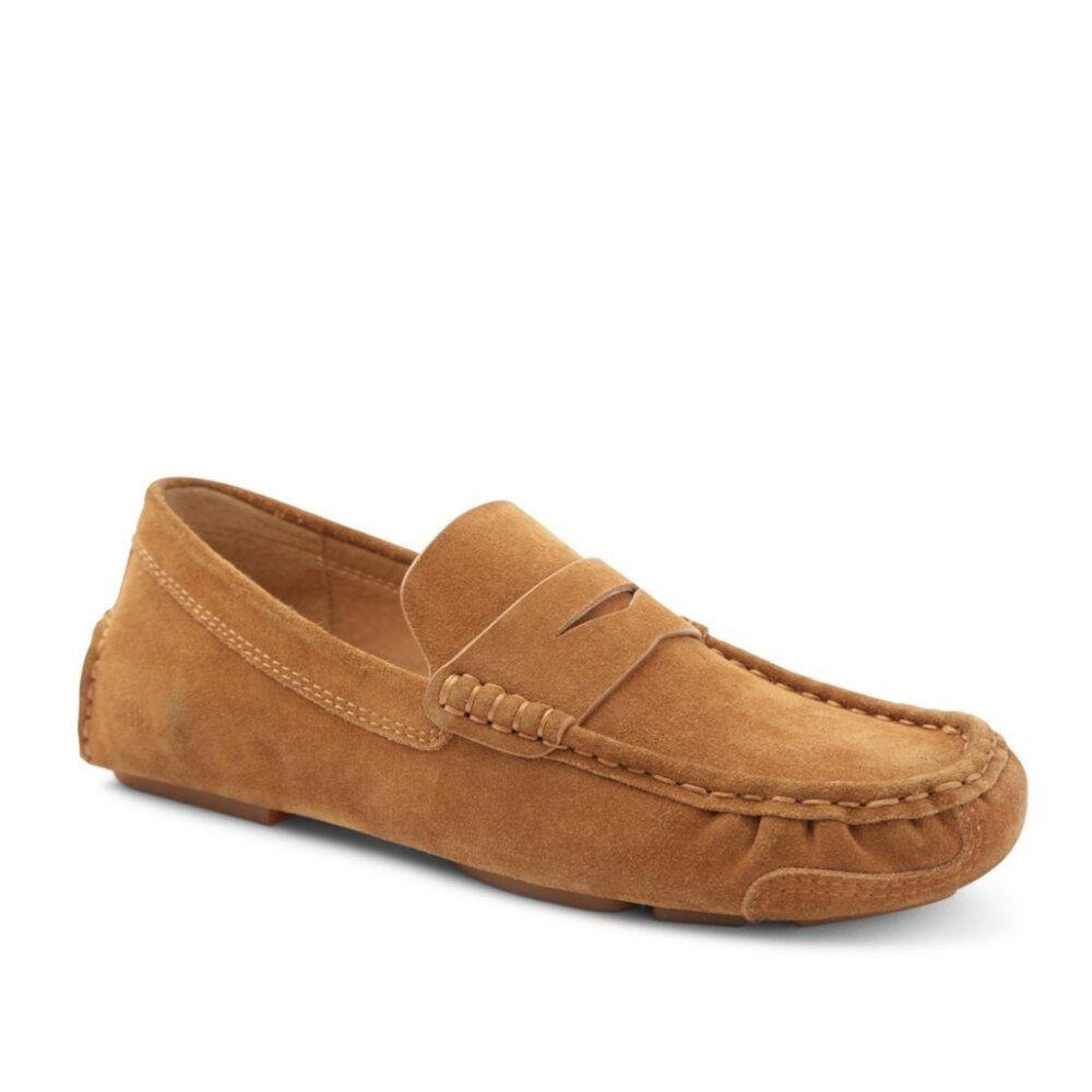Gentle Souls by Kenneth Cole Men's Mateo Driver Penny Loafer, Tan NIB